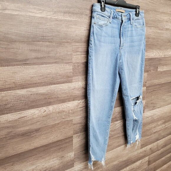 Joe's Jeans Blue Billie Reese Cropped Boyfriend Womens 28 Distressed Raw Hem - Picture 4 of 16